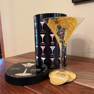 Lolita “Dirty Blonde” martini glass - new